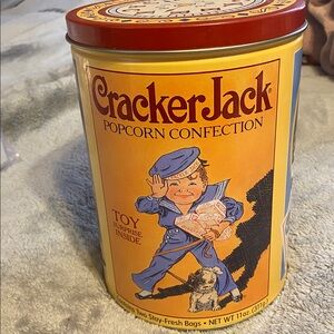 Cracker Jack Baseball Tin